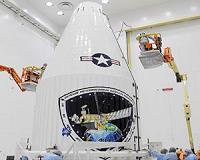 DMSP Satellite Encapsulated For Upcoming Launch