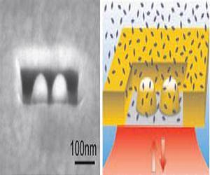 Catching individual molecules in a million with optical antennas inside nano-boxes