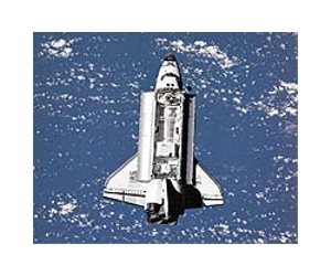 Antenna glitch on historic space shuttle flight