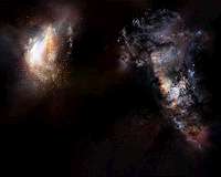 Massive primordial galaxies found swimming in vast ocean of dark matter