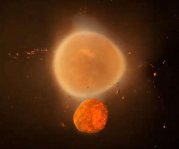 Supercomputer simulations reveal new possibilities for the Moon's origin