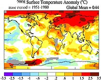 2008 Was Earth's Coolest Year Since 2000