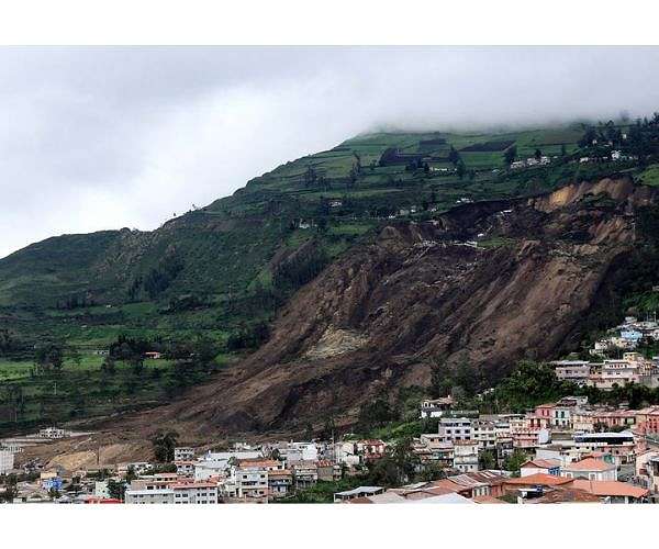 Ecuador landslide kills six, 30 others missing
