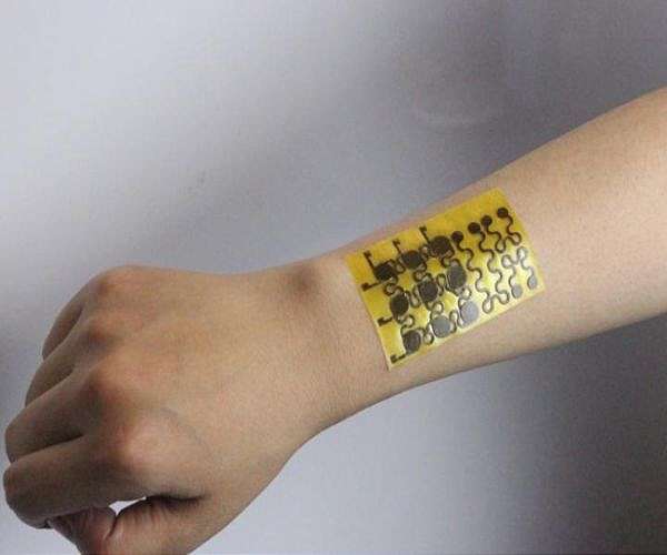 Electronic skin as flexible as crocodile skin