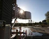Water System Tested on Crew Access Arm at KSC