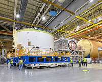 Engine Section for NASA's SLS Rocket Moved for Final Integration