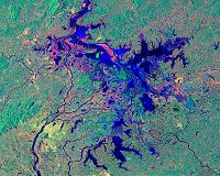 Poyang Lake looks like giant oil spill in latest ESA image