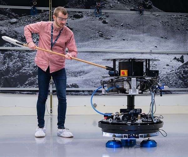 ESA Engineer Challenges Satellite Simulator with Unique Hover-Machine Test