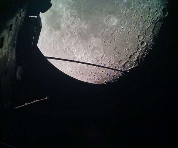 Juice radar shows lunar mapping success in Apollo Earthrise region