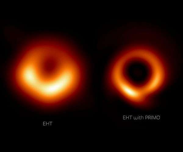 A sharper look at the first image of a black hole