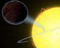 Hubble observes pitch black planet