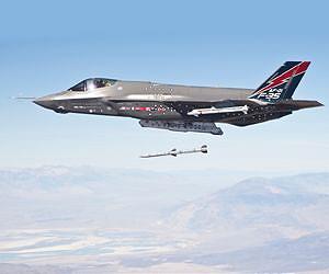 Edwards F-35A Completes First AIM-120 AMRAAM Internal Weapons Release