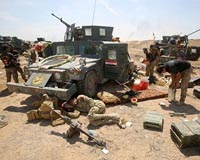Air strikes decimate IS forces fleeing Iraq's Fallujah
