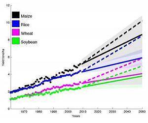 Yield trends insufficient to double global crop production by 2050