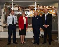 Air Force Secretary unveils final DMSP satellite at SMC