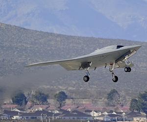 Bat-winged drone bomber in test flight: US Navy