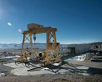 Space Launch System Booster Aimed and Ready to Fire