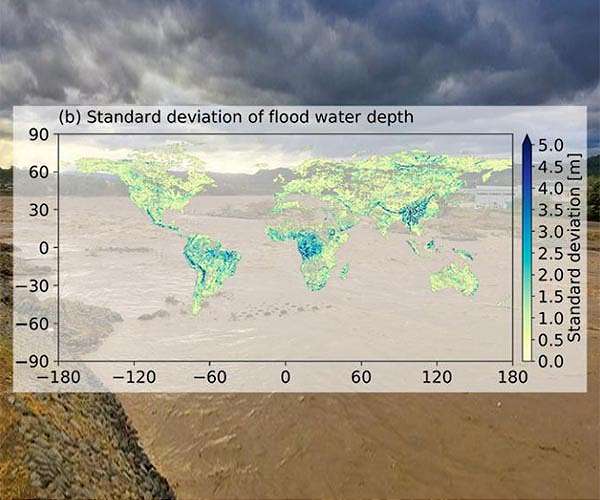 Flood risk uncertainties assessed at the global scale