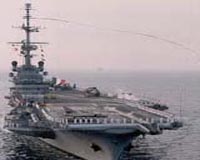 French carrier towed to British 'ghost fleet' yard