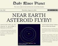 Introducing the Daily Minor Planet: delivering the latest asteroid news