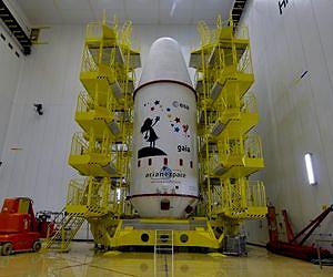 Gaia secured inside fairing