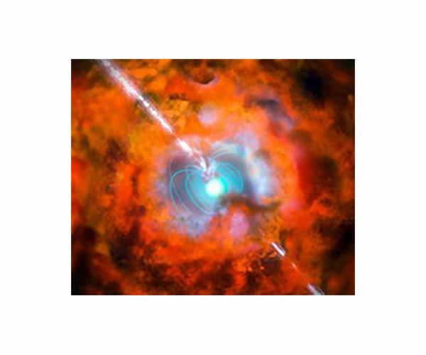 Birth of magnetar from colossal collision potentially spotted for first time