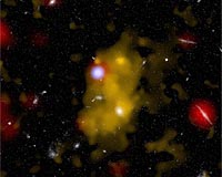 Galaxies Coming Of Age In Cosmic Blobs