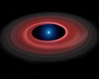 The glowing halo of a zombie star