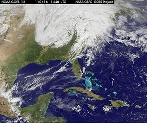 GOES-13 Satellite Animation Shows US Severe Storms And Tornado Outbreak