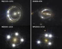 Cosmic magnifying glasses yield independent measure of universe's expansion