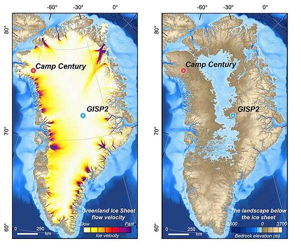 Ancient leaves preserved under a mile of Greenland's ice