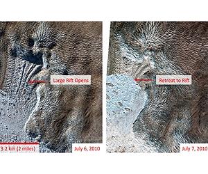 Two Greenland Glaciers Lose Enough Ice To Fill Lake Erie