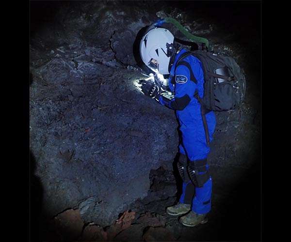 Scientists don spacesuits to explore Hawaiian lava tubes as if they were on Mars