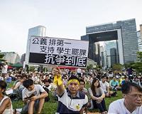 Scuffles as Hong Kong students escalate democracy strike