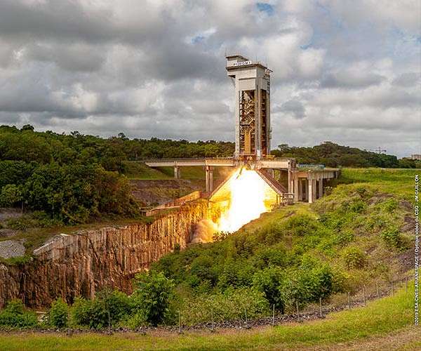Final hot firing proves P120C booster for Ariane 6