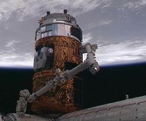 Crew Attaches Japanese Resupply Vehicle To ISS