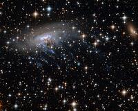 Spiral galaxy spills blood and guts