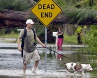 Less than a hurricane but still packing a punch, Fay lands in Florida