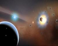 Galactic gas caused by colliding comets suggests mystery 'shepherd' exoplanet