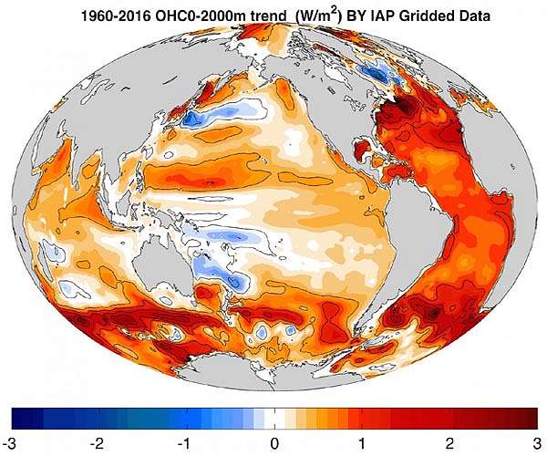 Oceans warmed steadily over 12,000 years: study