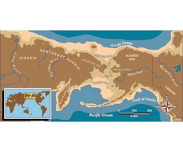 Bering Land Bridge formed surprisingly late during last ice age, study finds