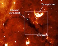 Submillimeter Array Finds Massive Core In Cold Dark Cloud