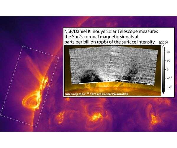 Inouye Solar Telescope maps magnetic fields in the Sun's corona