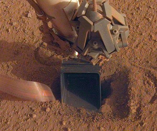 NASA InSight's 'Mole' is out of sight