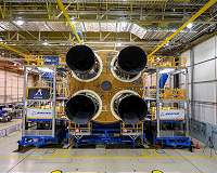 All four engines are attached to the SLS Core Stage for Artemis I