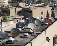 Satellite dishes reconnect post-IS Mosul to world