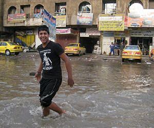 Four dead as heavy rains flood Iraq capital
