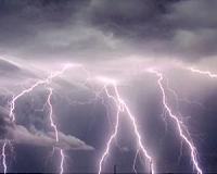 Hydrocarbon storage, fracking and lightning risk
