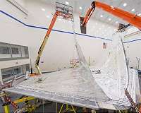 Time saving tooling rods used on Webb Telescope sunshield