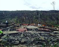 Rubble with a view: a Haitian family's home destroyed